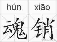 魂销的拼音