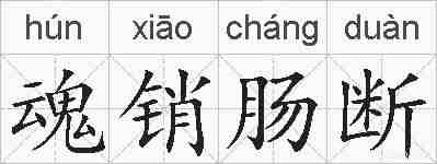 魂销肠断的拼音