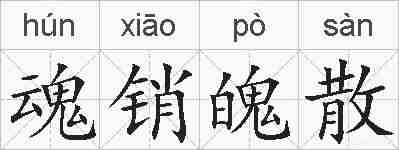 魂销魄散的拼音
