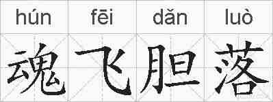 魂飞胆落的拼音