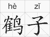 鹤子的拼音