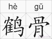 鹤骨的拼音