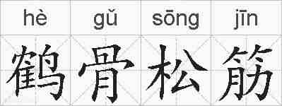 鹤骨松筋的拼音