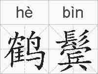 鹤鬓的拼音