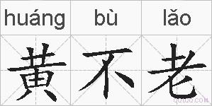 黄不老的拼音