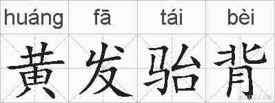 黄发骀背的拼音