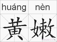 黄嫩的拼音