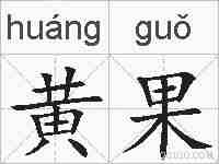 黄果的拼音