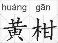 黄柑的拼音