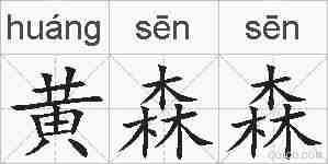 黄森森的拼音