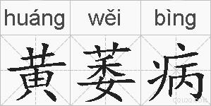黄萎病的拼音