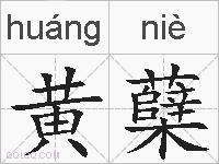 黄蘖的拼音