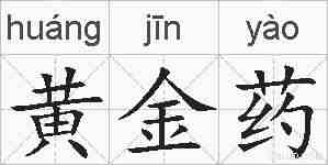 黄金药的拼音