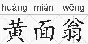 黄面翁的拼音