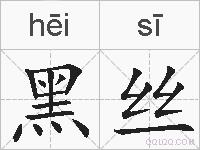 黑丝的拼音