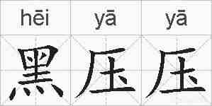 黑压压的拼音
