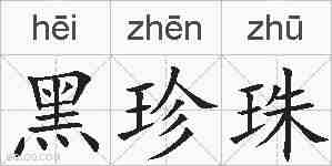 黑珍珠的拼音