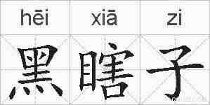 黑瞎子的拼音