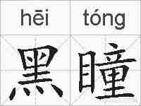 黑瞳的拼音