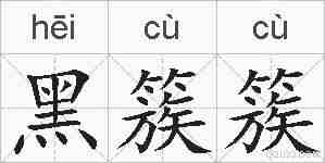 黑簇簇的拼音