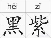 黑紫的拼音