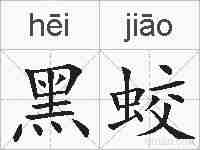 黑蛟的拼音