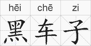 黑车子的拼音