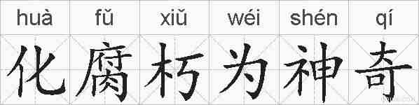 化腐朽为神奇的拼音