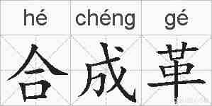 合成革的拼音