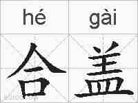 合盖的拼音