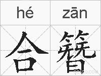 合簪的拼音