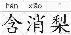 含消梨的拼音