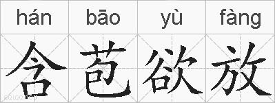 含苞欲放的拼音