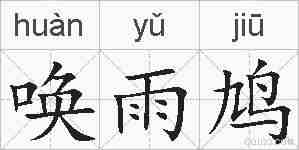 唤雨鸠的拼音