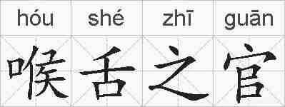 喉舌之官的拼音