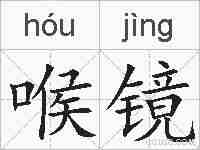 喉镜的拼音