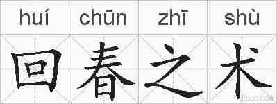 回春之术的拼音