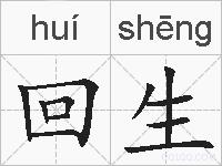 回生的拼音