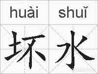 坏水的拼音