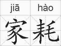 家耗的拼音