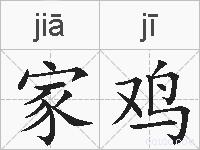 家鸡的拼音