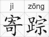 寄踪的拼音