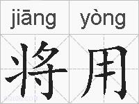 将用的拼音