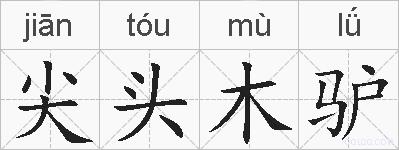 尖头木驴的拼音
