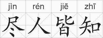 尽人皆知的拼音