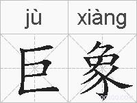 巨象的拼音