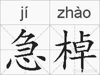 急棹的拼音