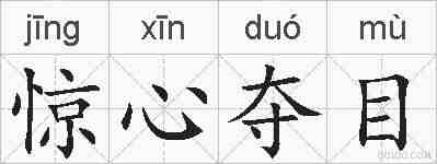 惊心夺目的拼音