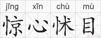 惊心怵目的拼音