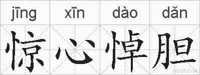 惊心悼胆的拼音